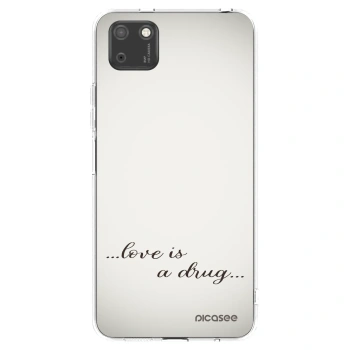 Picasee silikónový prehľadný obal pre Huawei Y5P - Love is a drug