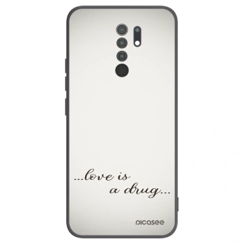 Picasee silikónový čierny obal pre Xiaomi Redmi 9 - Love is a drug