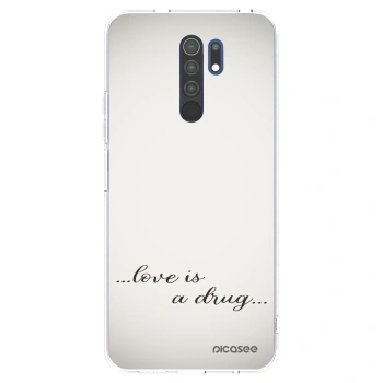 Picasee silikónový prehľadný obal pre Xiaomi Redmi 9 - Love is a drug