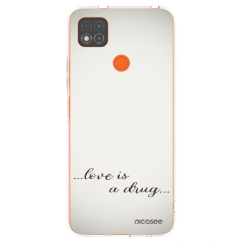 Picasee silikónový prehľadný obal pre Xiaomi Redmi 9C - Love is a drug