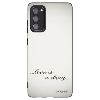 Picasee silikónový čierny obal pre Samsung Galaxy S20 FE - Love is a drug