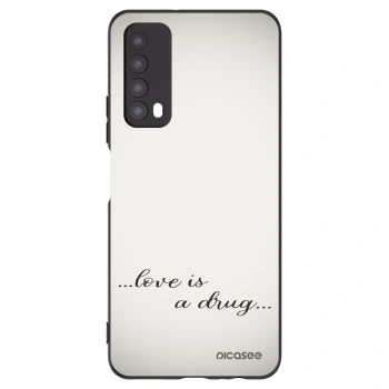 Picasee silikónový čierny obal pre Huawei P Smart 2021 - Love is a drug