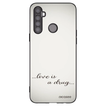 Picasee silikónový čierny obal pre Realme 6i - Love is a drug