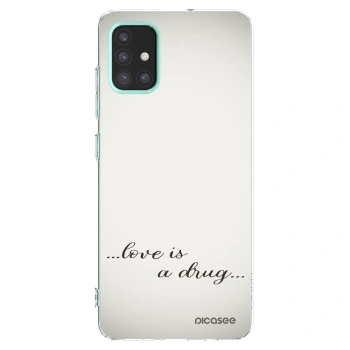 Picasee silikónový prehľadný obal pre Samsung Galaxy M31s - Love is a drug