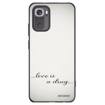 Picasee silikónový čierny obal pre Xiaomi Redmi Note 10 - Love is a drug