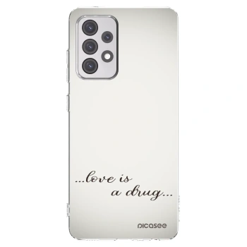 Picasee silikónový prehľadný obal pre Samsung Galaxy A52 5G A525F - Love is a drug