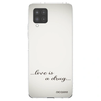 Picasee silikónový prehľadný obal pre Samsung Galaxy A42 A426B - Love is a drug