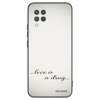 Picasee silikónový čierny obal pre Samsung Galaxy A42 A426B - Love is a drug