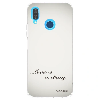 Picasee silikónový prehľadný obal pre Huawei P20 Lite - Love is a drug