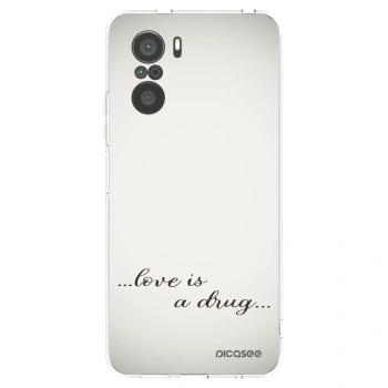 Picasee silikónový prehľadný obal pre Xiaomi Poco F3 - Love is a drug