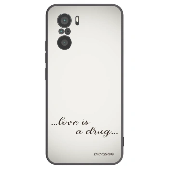 Picasee silikónový čierny obal pre Xiaomi Poco F3 - Love is a drug