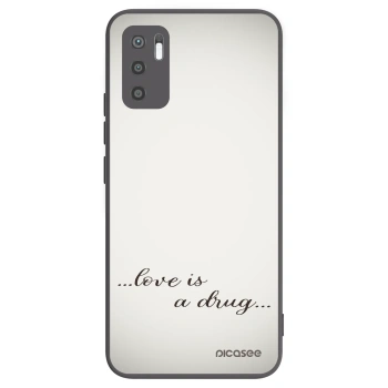 Picasee silikónový čierny obal pre Xiaomi Redmi Note 10 5G - Love is a drug