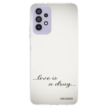 Picasee silikónový prehľadný obal pre Samsung Galaxy A32 4G SM-A325F - Love is a drug