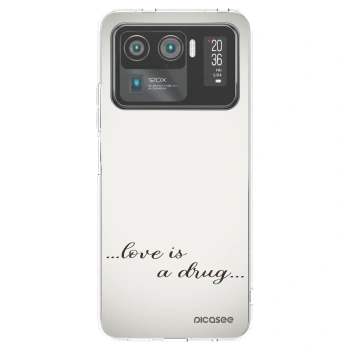 Picasee silikónový prehľadný obal pre Xiaomi Mi 11 Ultra - Love is a drug