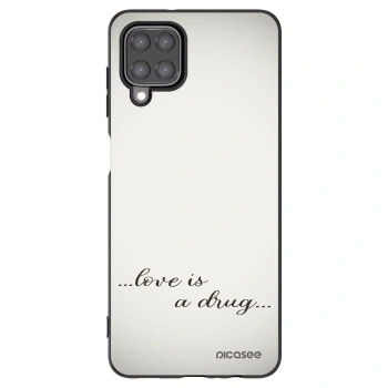 Picasee silikónový čierny obal pre Samsung Galaxy M12 M127F - Love is a drug