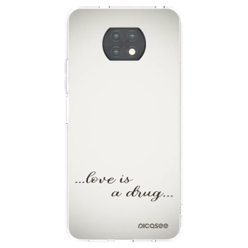 Picasee silikónový prehľadný obal pre Xiaomi Redmi Note 9T - Love is a drug