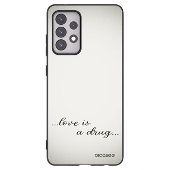 Picasee silikónový čierny obal pre Samsung Galaxy A52s 5G A528B - Love is a drug