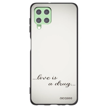 Picasee silikónový čierny obal pre Samsung Galaxy A22 A225F 4G - Love is a drug