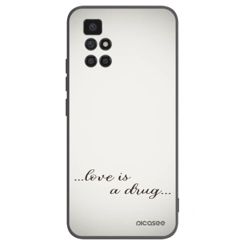 Picasee silikónový čierny obal pre Xiaomi Redmi 10 - Love is a drug