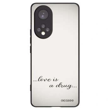 Picasee silikónový čierny obal pre Huawei Nova 9 - Love is a drug