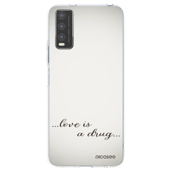 Picasee silikónový prehľadný obal pre Vivo Y20s - Love is a drug