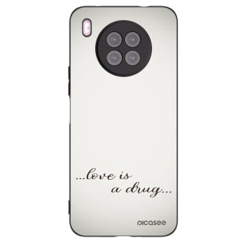 Picasee silikónový čierny obal pre Huawei Nova 8i - Love is a drug