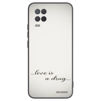 Picasee silikónový čierny obal pre Realme 8 5G - Love is a drug