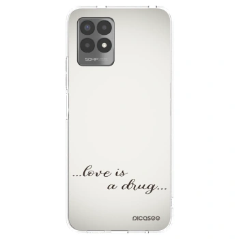 Picasee silikónový prehľadný obal pre Realme 8i - Love is a drug