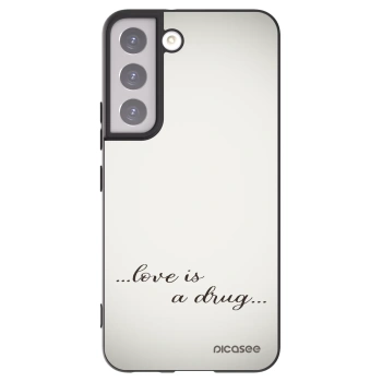 Picasee silikónový čierny obal pre Samsung Galaxy S22 5G - Love is a drug