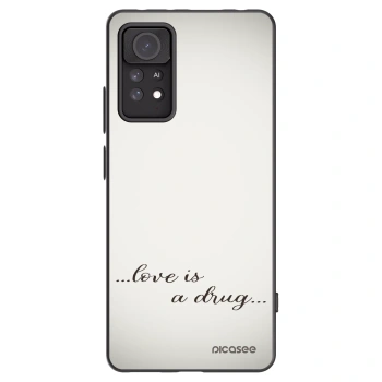 Picasee silikónový čierny obal pre Xiaomi Redmi Note 11 Pro - Love is a drug