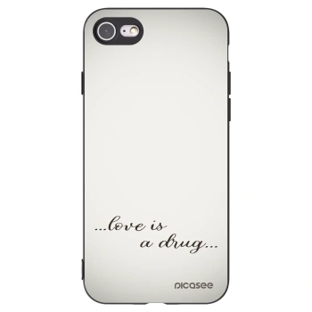 Picasee silikónový čierny obal pre Apple iPhone SE 2022 - Love is a drug