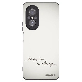 Picasee silikónový čierny obal pre Huawei Nova 9 SE - Love is a drug