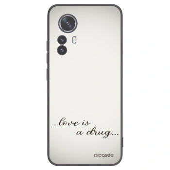 Picasee silikónový čierny obal pre Xiaomi 12 Pro - Love is a drug