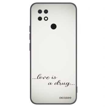 Picasee silikónový čierny obal pre Xiaomi Redmi 10C - Love is a drug