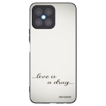 Picasee silikónový čierny obal pre Honor X8 4G - Love is a drug