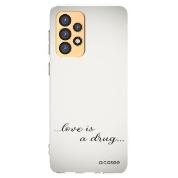 Picasee silikónový prehľadný obal pre Samsung Galaxy A33 5G A336 - Love is a drug