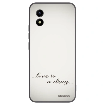 Picasee silikónový čierny obal pre Vivo Y01 - Love is a drug