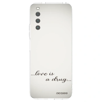Picasee silikónový prehľadný obal pre Sony Xperia 10 IV 5G - Love is a drug