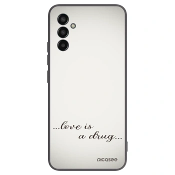 Picasee silikónový čierny obal pre Samsung Galaxy M13 M135F - Love is a drug