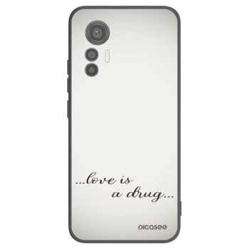 Picasee silikónový čierny obal pre Xiaomi 12 Lite - Love is a drug