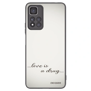 Picasee silikónový čierny obal pre Xiaomi Redmi Note 11 Pro+ 5G - Love is a drug