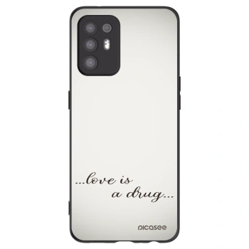 Picasee silikónový čierny obal pre OPPO A94 5G - Love is a drug