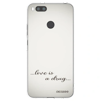 Picasee silikónový prehľadný obal pre Xiaomi Redmi A1 - Love is a drug