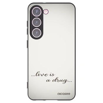 Picasee silikónový čierny obal pre Samsung Galaxy S23 5G - Love is a drug