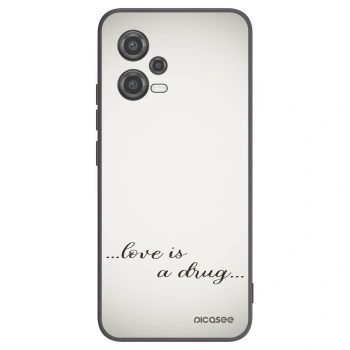 Picasee silikónový čierny obal pre Xiaomi Poco X5 - Love is a drug