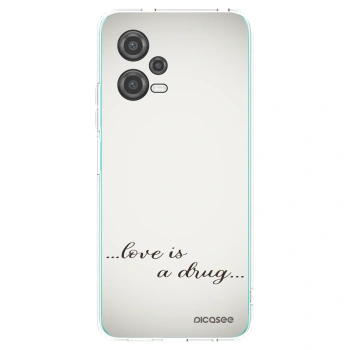 Picasee silikónový prehľadný obal pre Xiaomi Poco X5 - Love is a drug