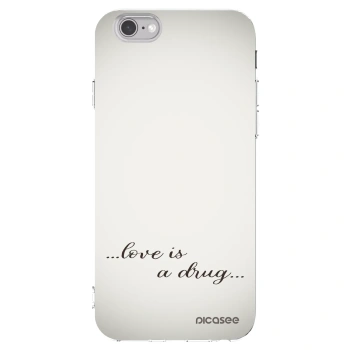 Picasee silikónový prehľadný obal pre Apple iPhone 6/6S - Love is a drug