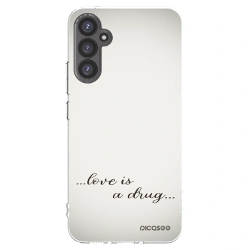 Picasee silikónový prehľadný obal pre Samsung Galaxy A34 5G A346B - Love is a drug