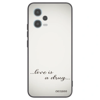 Picasee silikónový čierny obal pre Xiaomi Redmi Note 12 5G - Love is a drug