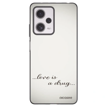 Picasee silikónový čierny obal pre Xiaomi Redmi Note 12 Pro+ 5G - Love is a drug